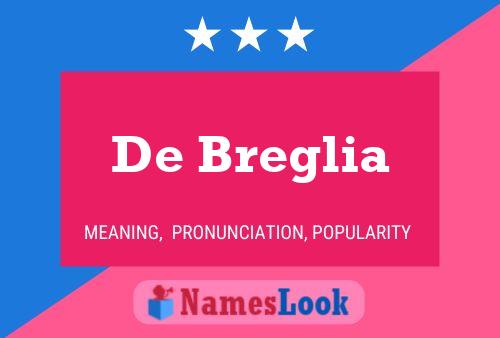 Poster del nome De Breglia