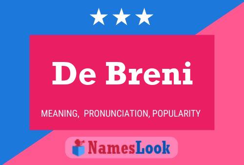 Poster del nome De Breni