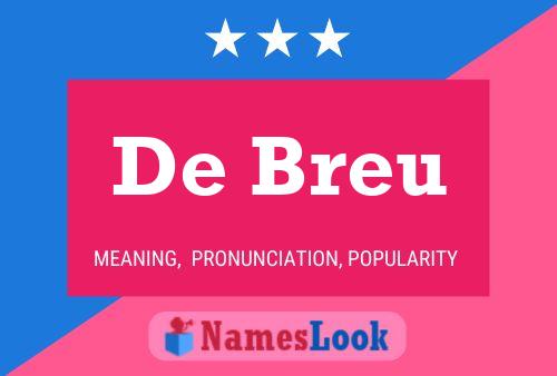 Poster del nome De Breu