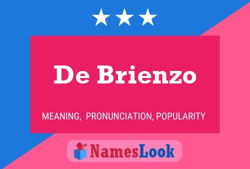 Poster del nome De Brienzo