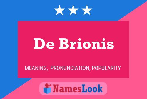 Poster del nome De Brionis