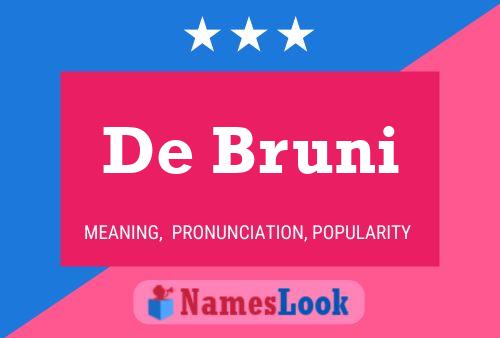 Poster del nome De Bruni