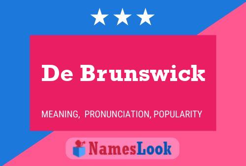 Poster del nome De Brunswick