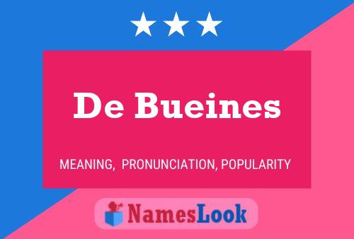 Poster del nome De Bueines