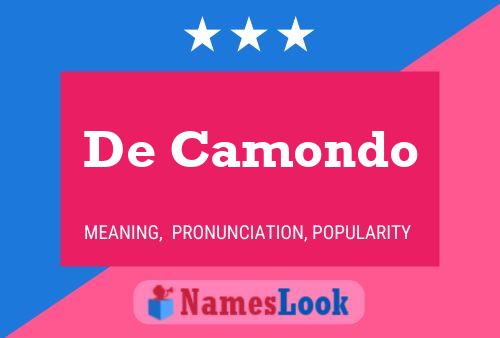 Poster del nome De Camondo