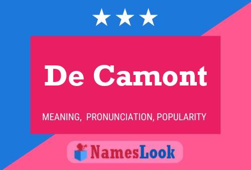 Poster del nome De Camont