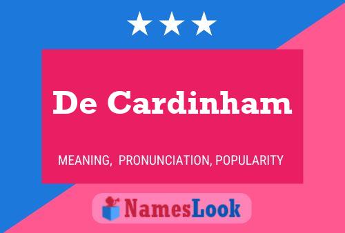 Poster del nome De Cardinham