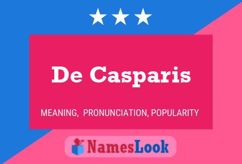 Poster del nome De Casparis