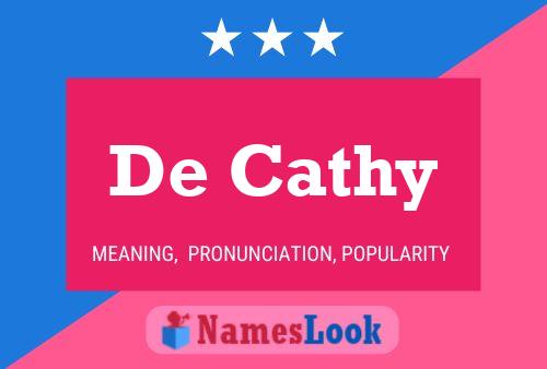 Poster del nome De Cathy