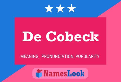 Poster del nome De Cobeck