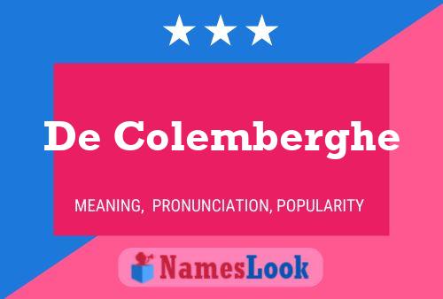 Poster del nome De Colemberghe