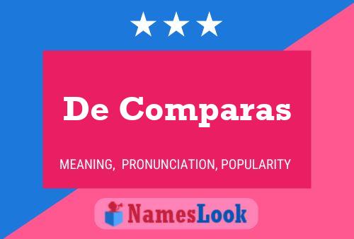 Poster del nome De Comparas