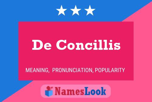 Poster del nome De Concillis