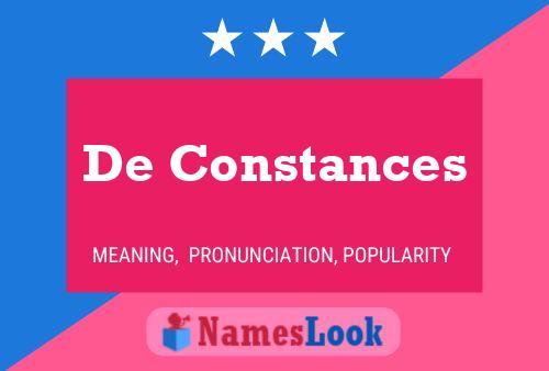 Poster del nome De Constances