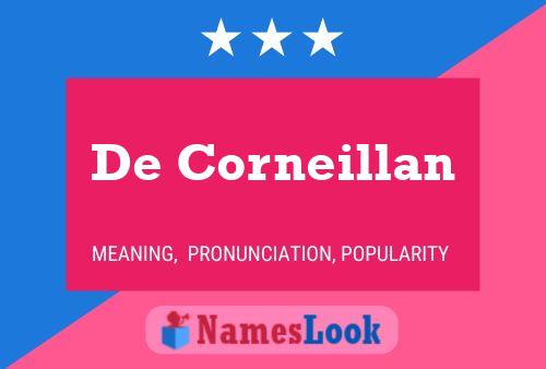 Poster del nome De Corneillan