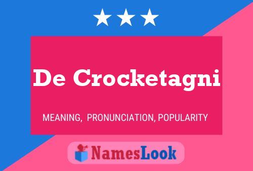 Poster del nome De Crocketagni