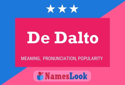 Poster del nome De Dalto