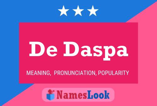 Poster del nome De Daspa