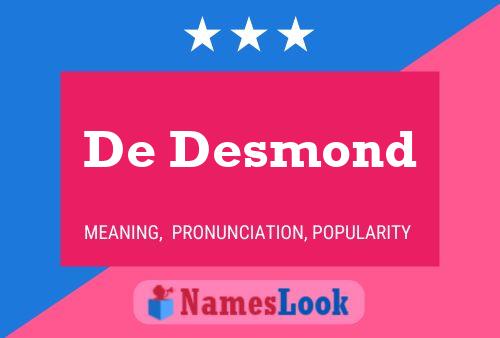 Poster del nome De Desmond