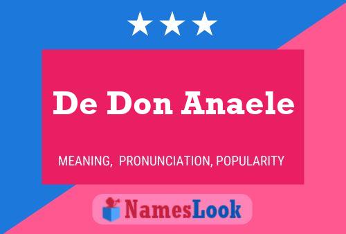 Poster del nome De Don Anaele