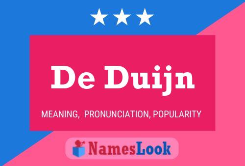 Poster del nome De Duijn