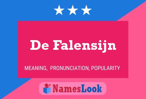 Poster del nome De Falensijn