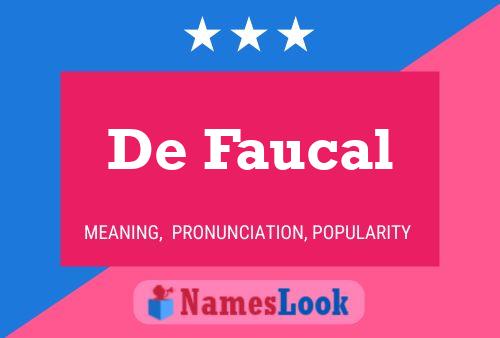 Poster del nome De Faucal