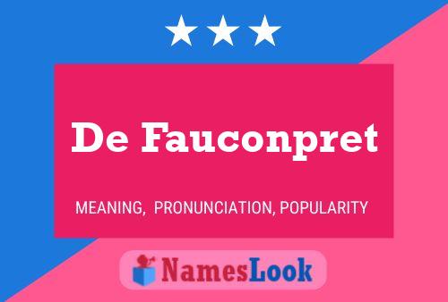 Poster del nome De Fauconpret