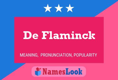 Poster del nome De Flaminck