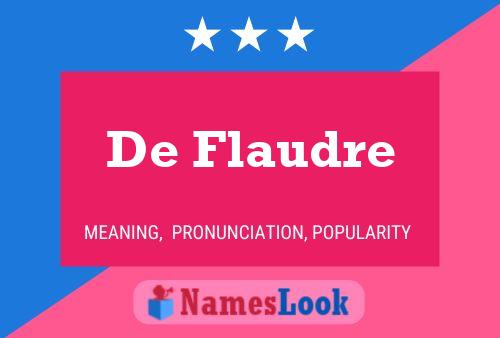 Poster del nome De Flaudre