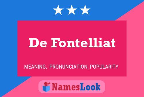 Poster del nome De Fontelliat