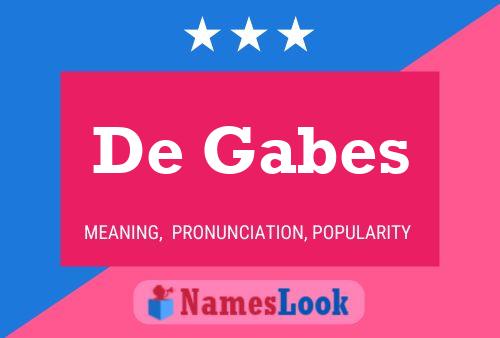 Poster del nome De Gabes