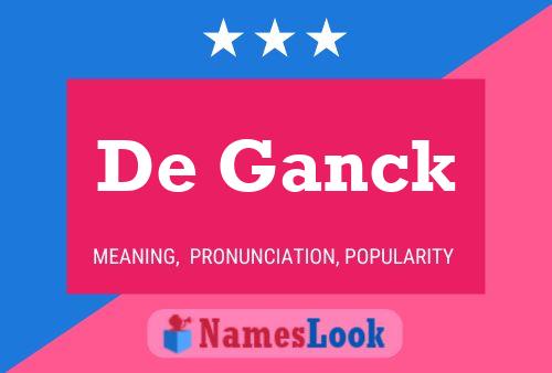 Poster del nome De Ganck