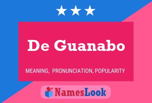 Poster del nome De Guanabo