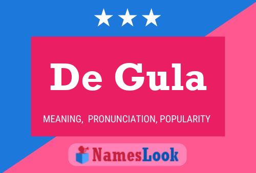 Poster del nome De Gula