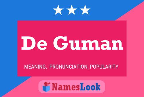 Poster del nome De Guman