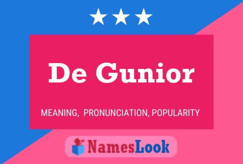 Poster del nome De Gunior