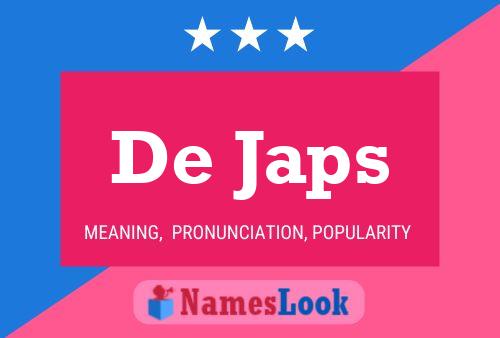 Poster del nome De Japs