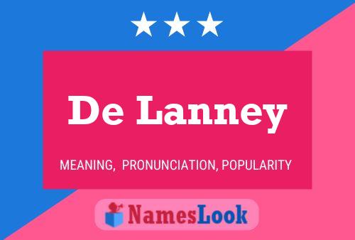 Poster del nome De Lanney