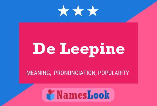 Poster del nome De Leepine