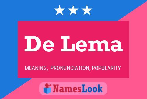 Poster del nome De Lema