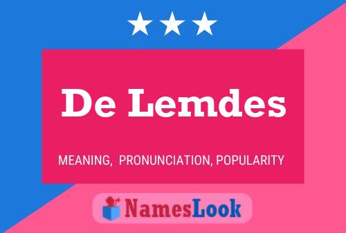 Poster del nome De Lemdes