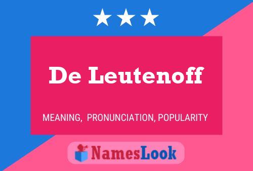 Poster del nome De Leutenoff