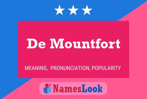 Poster del nome De Mountfort