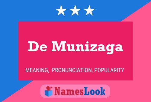 Poster del nome De Munizaga