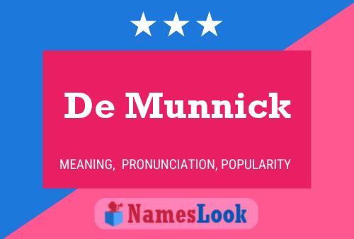 Poster del nome De Munnick