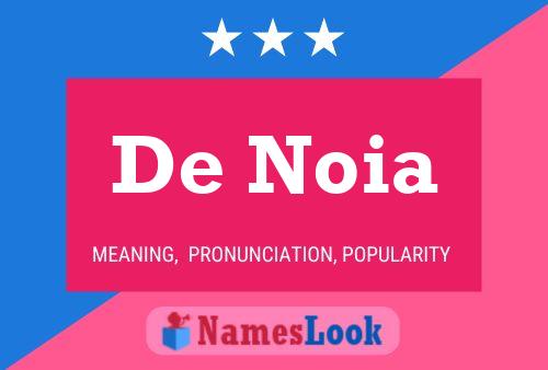 Poster del nome De Noia