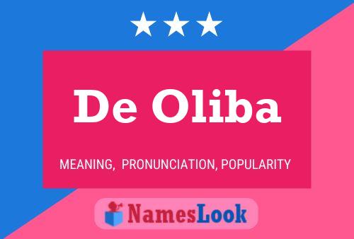 Poster del nome De Oliba