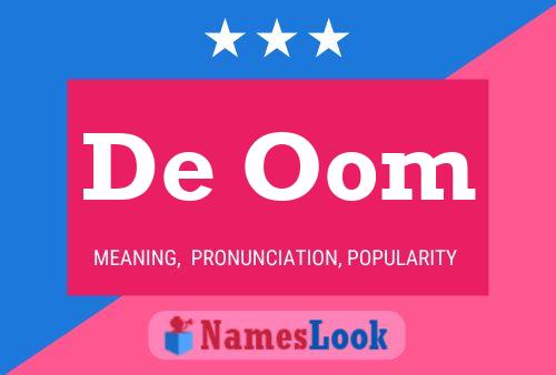 Poster del nome De Oom