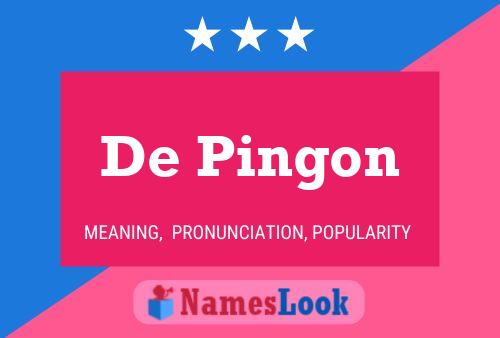 Poster del nome De Pingon